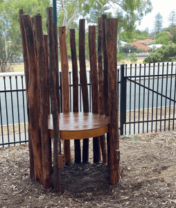 Pod | Transform your playground with our versatile Pod platform, semi-enclosed with natural timber bush poles to support a variety of play options. | VRI