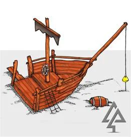 Ship Bow | Create thrilling pirate adventures with this bespoke Shipwreck Boat Bow, crafted from WA Jarrah featuring a 'walk the plank' element and climbing net rigging. | VRI