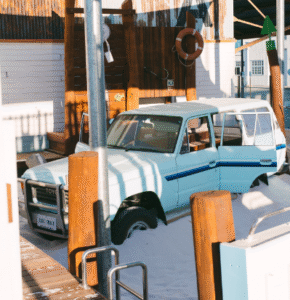 Car | Transform your playground with this unique repurposed vehicle play feature, crafted from a salvaged car with a bespoke WA Jarrah interior for imaginative driving adventures. | VRI