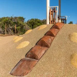 Log Steps | Connect playground levels naturally with our Log Steps. Providing both climbing challenges, stepped access and creating engaging pathways through your play space | VRI