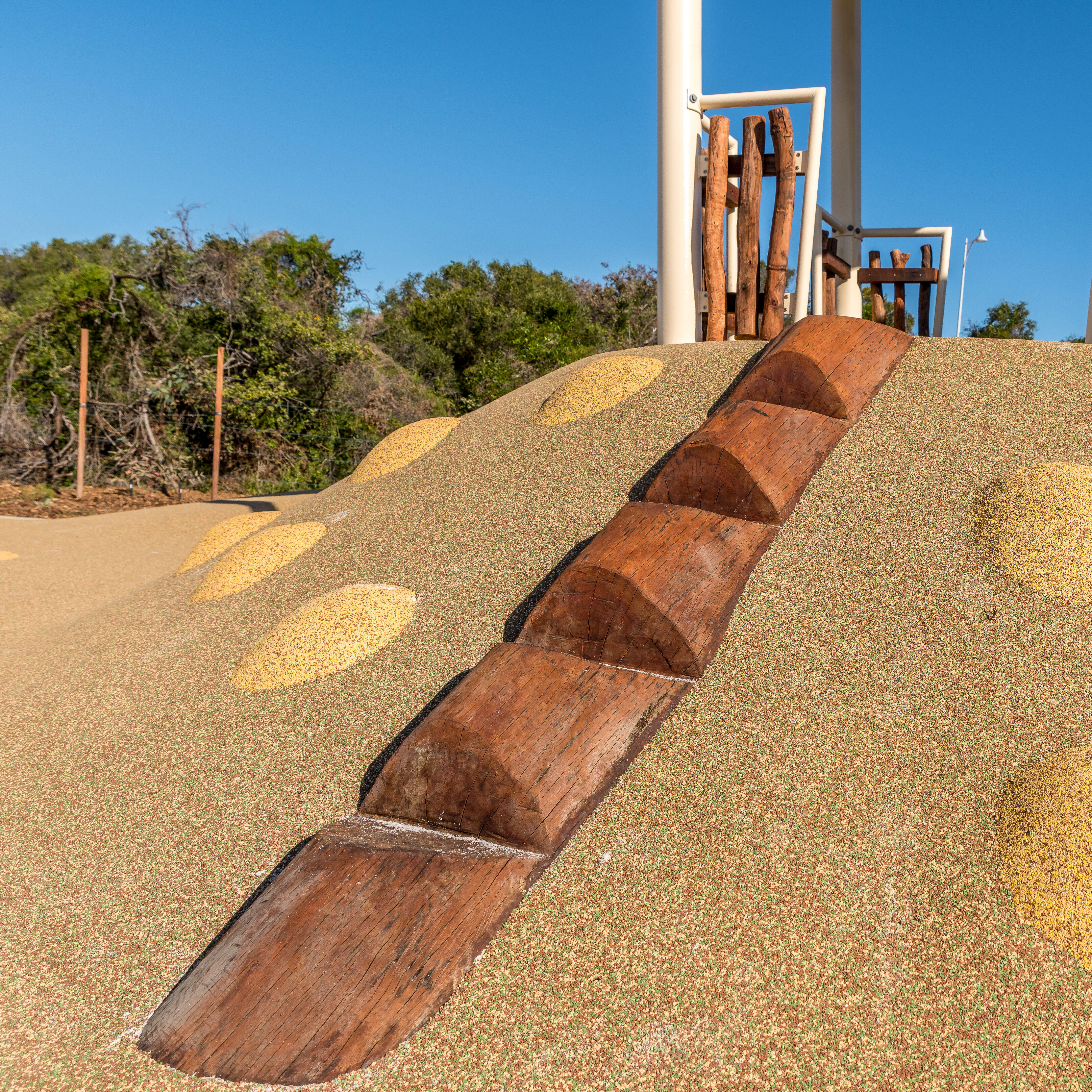 Log Steps | Connect playground levels naturally with our Log Steps. Providing both climbing challenges, stepped access and creating engaging pathways through your play space | VRI