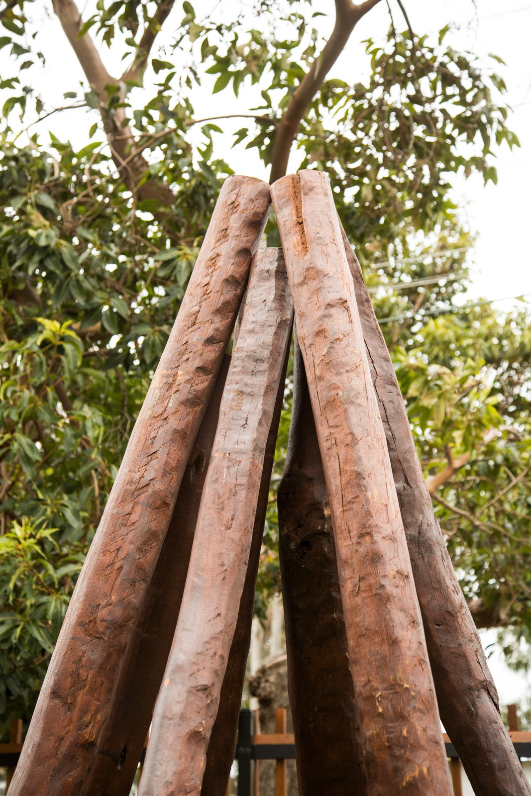 Tee Pee | Create an imaginative nook in your play spaces with our natural timber Tee Pee, handcrafted from locally sourced Jarrah offering a semi-sheltered space that children can call their own while staying safely in view. | VRI
