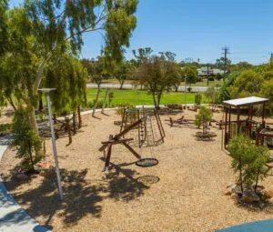 Cantilevered Pendulum Swing | Experience 360-degree motion with this modern Cantilevered Pendulum Swing, offering a smooth, gliding ride perfect for parks seeking contemporary play elements. | VRI