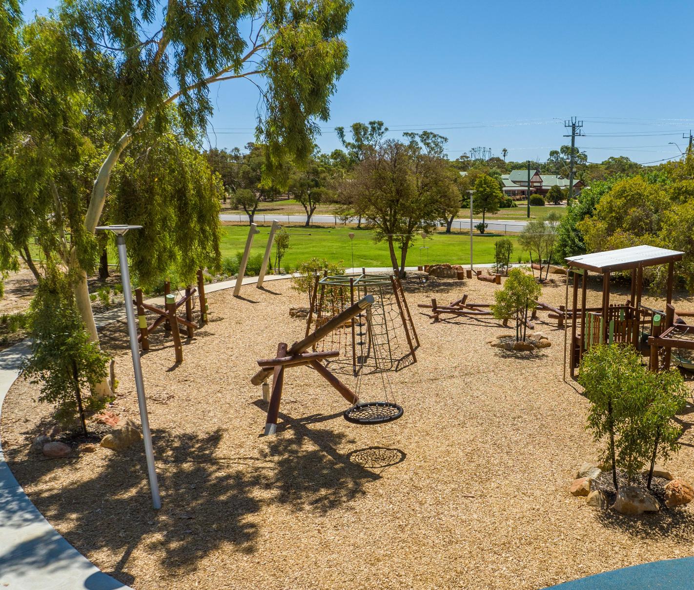 Cantilevered Pendulum Swing | Experience 360-degree motion with this modern Cantilevered Pendulum Swing, offering a smooth, gliding ride perfect for parks seeking contemporary play elements. | VRI