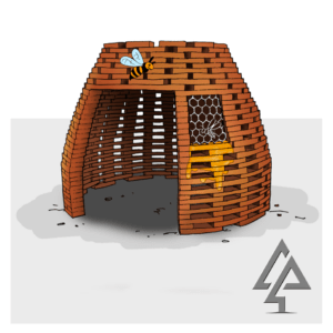 Beehive Cubby | Create a buzz with this visually stunning West Australian Jarrah Beehive Cubby, offering a unique climbing challenge and cosy retreat space for imaginative play. | VRI