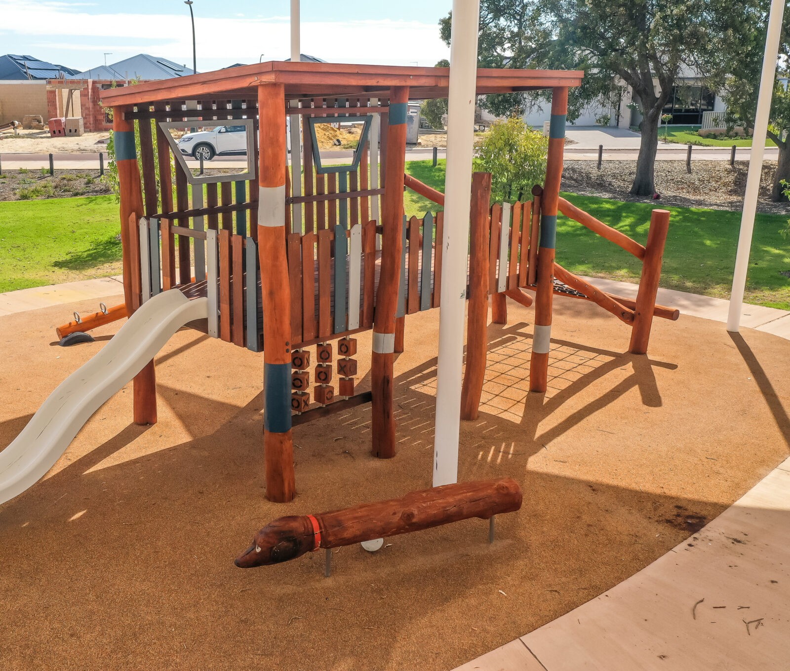 Dog Log | Delight young imaginations with our charming Dog Log, featuring hand-carved dachshund details and premium construction for engaging social and imaginative play experiences. | VRI
