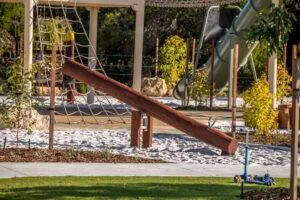 See Saw | Create shared play experiences with our premium See Saw, featuring natural WA Jarrah construction and engineered safety features for engaging cooperative play. | VRI