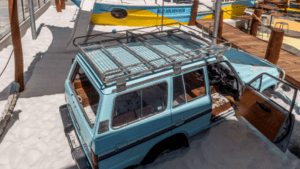 501-CAR Car play feature with bespoke Jarrah interior at Gage Roads Brewery playground Fremantle — Van Ryt Industries.