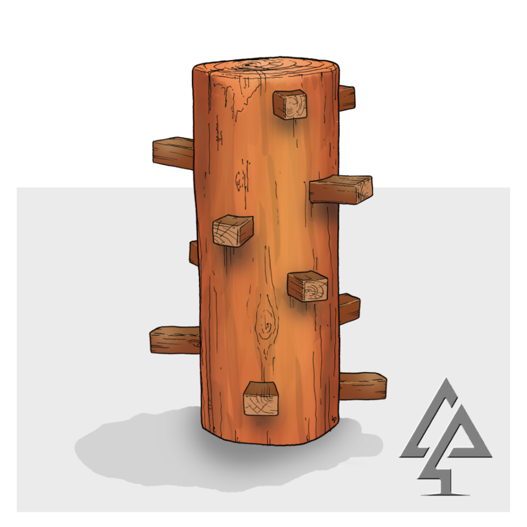 Challenge young adventurers with our large natural timber Climbing Stump, featuring integrated timber climbing holds that provide an engaging vertical challenge while developing strength and confidence.