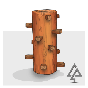 Challenge young adventurers with our large natural timber Climbing Stump, featuring integrated timber climbing holds that provide an engaging vertical challenge while developing strength and confidence.