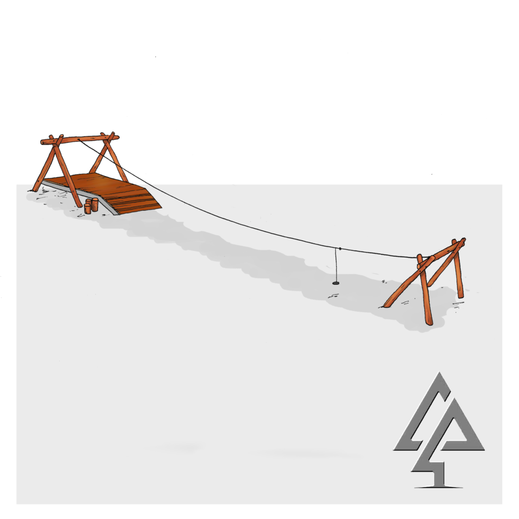 Single Flying Fox with Platform | Elevate the flying fox experience with our premium platform design, featuring a custom Jarrah deck launch area and thrilling cable run up to 50m long. | VRI