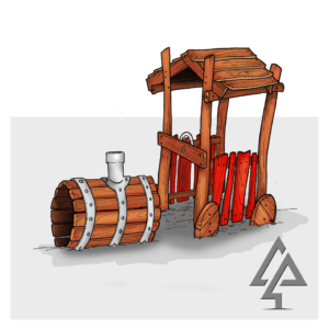 Mini Train | Inspire imaginative journeys with this charming ground-level Mini Train, featuring a ramshackle bespoke look, climbing tunnel, and shady driver's cabin. | VRI