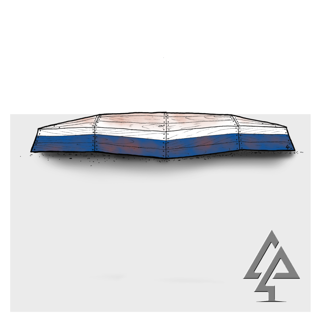 Upturned Canoe | Challenge balance and climbing skills on this tricky Upturned Canoe feature, crafted from WA timber with angled sides, also serving as informal seating. | VRI