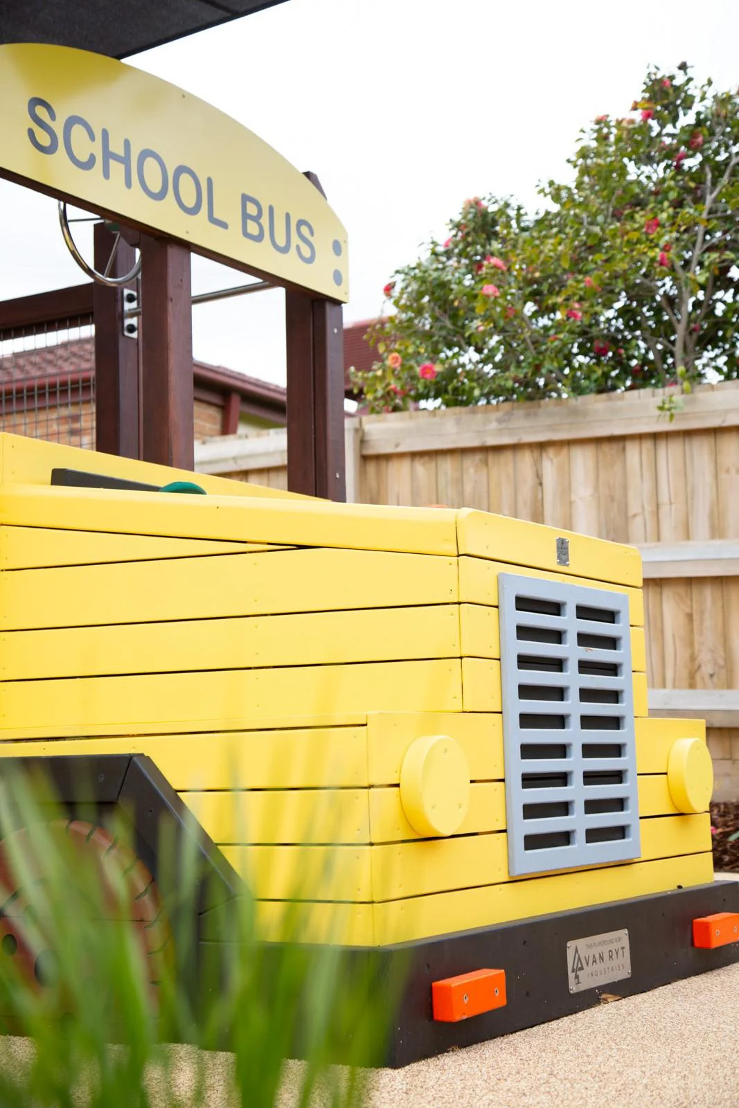 School Bus | Transform playtime with our versatile West Australian Jarrah school bus, featuring customisable paint options and adaptable design perfect for multi-age early learning environments. | VRI
