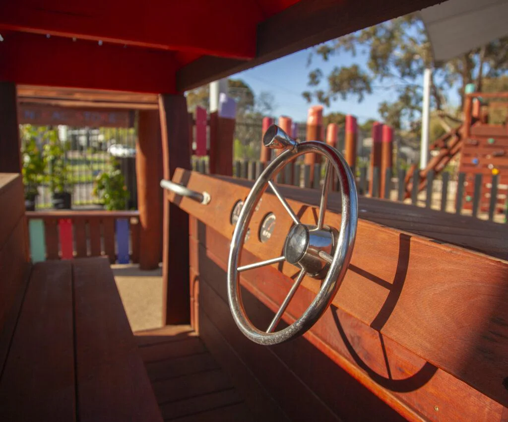 Loaded Fruit Truck | Experience feature-packed fun with the Loaded Fruit Truck, boasting colourful stacked crate climbers, nets, slide, log steps, and a unique under-tray tunnel. | VRI