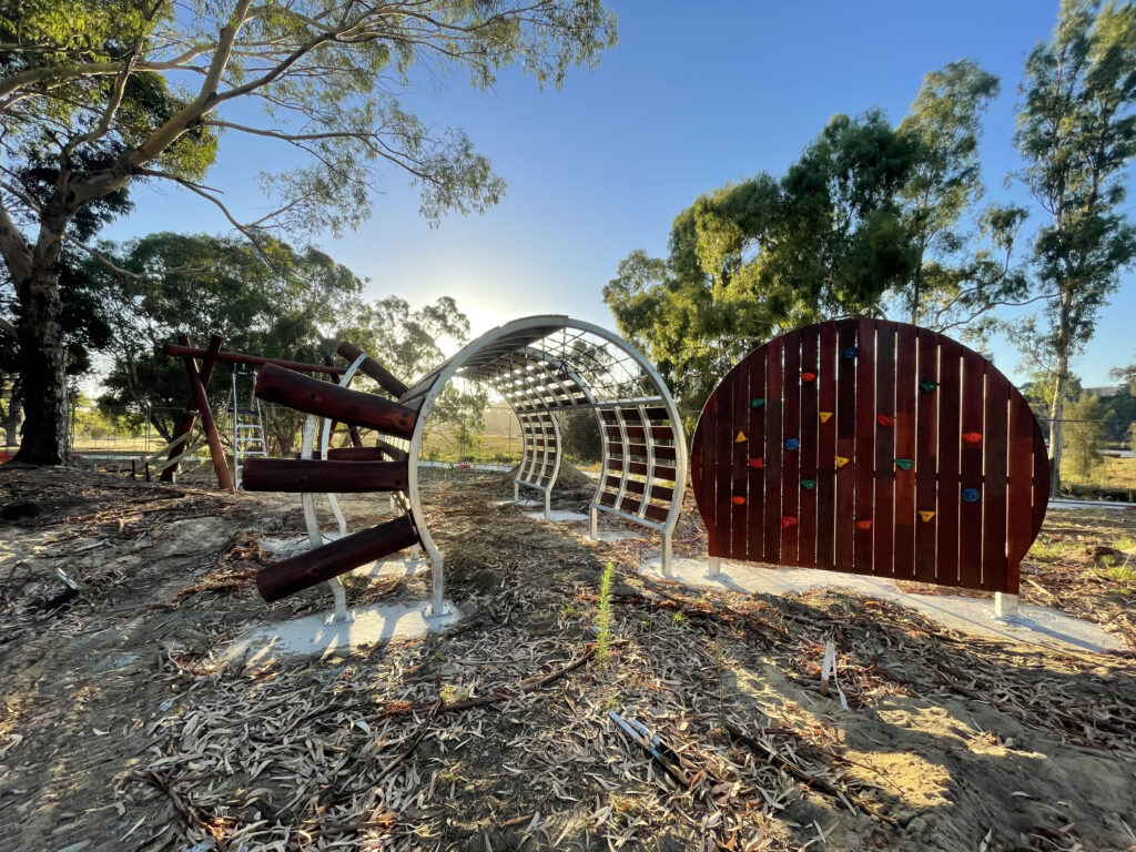 Maylands Waterland playground — custom water play and timber structures by Van Ryt Industries