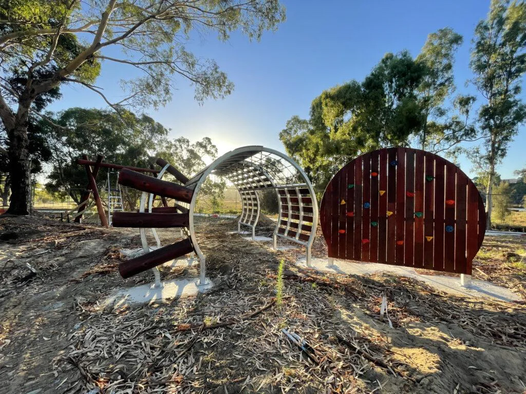 Maylands Waterland playground — custom water play and timber structures by Van Ryt Industries