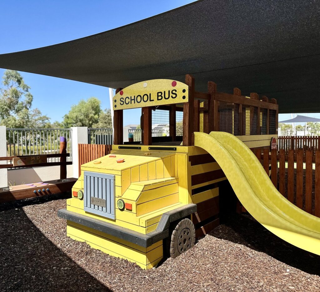 Treasured Tots Early Education playground — nature play equipment by Van Ryt Industries