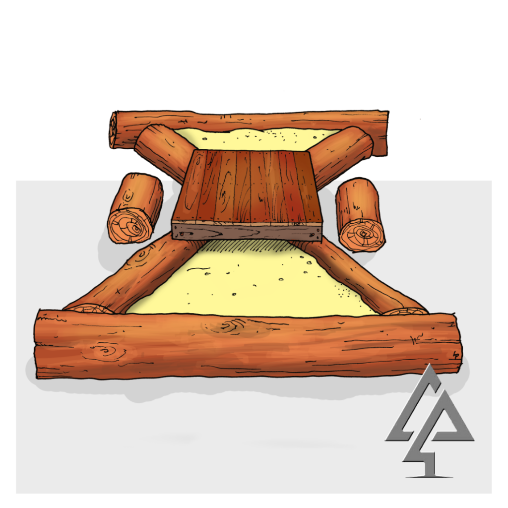 Engage children in sensory play with our Log Sandpit with Platform, combining natural timber elements with interactive sand play opportunities.