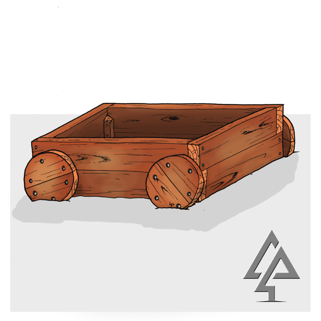 Train Carriage Planting Box | Extend locomotive fun with this versatile Train Carriage Planting Box, crafted from thick WA Jarrah with custom wheels, ideal as a garden bed or sandpit. | VRI