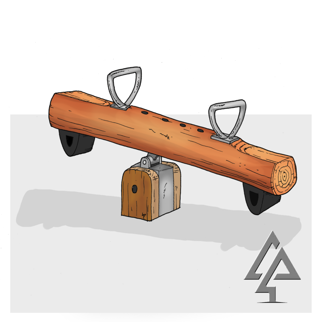 Mini See Saw | Introduce young children to cooperative play with our Mini See Saw, featuring scaled-down Jarrah construction and enhanced safety features for gentle motion experiences. | VRI