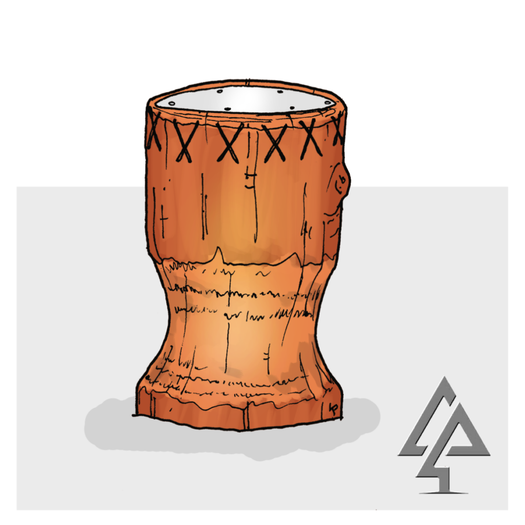 Djembe Drum | Create rhythmic adventures with our Djembe Drum, featuring hand-carved Jarrah construction and premium stainless steel playing surface for authentic percussion experiences. | VRI