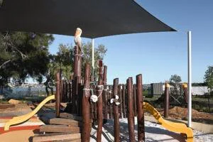 Pelican Nest Fort | Experience our unique Pelican Nest Fort, a custom-designed elevated play structure that captures children's imagination while providing challenging play opportunities in a nature-inspired design. | VRI