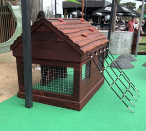 Farmhouse Cubby | Inspire creative play with our delightful Farmhouse Cubby, designed to create an engaging dramatic play space that captures the essence of rural life. | VRI