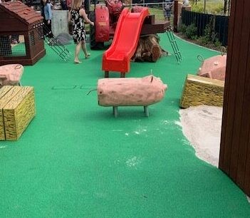 Pig Log | Complete your farmyard scene with our charming Pig Log, featuring hand-carved piglet details and premium construction for complementary imaginative play experiences. | VRI