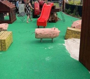 Pig Log | Complete your farmyard scene with our charming Pig Log, featuring hand-carved piglet details and premium construction for complementary imaginative play experiences. | VRI