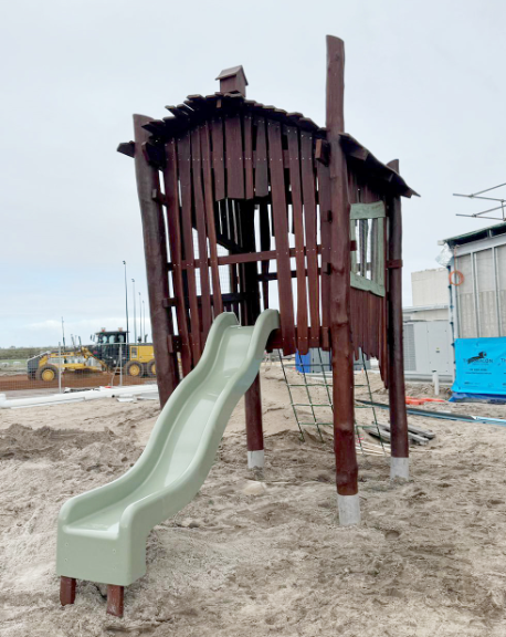 Shack | Step into a whimsical world with our charming Shack, featuring wonky windows, natural timber roofing, and playful details that spark imagination while developing essential play skills. | VRI