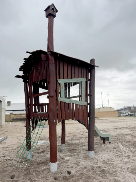 Shack | Step into a whimsical world with our charming Shack, featuring wonky windows, natural timber roofing, and playful details that spark imagination while developing essential play skills. | VRI
