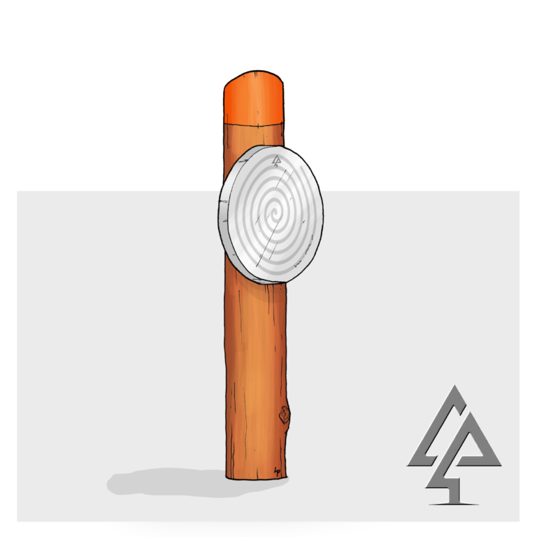 Rain Wheel on Bushpole | Spark sensory discovery with our Rain Wheel on Bushpole, featuring a stainless steel rain wheel with internal ball-bearing mechanism mounted on a West Australian Jarrah bush pole for schools, parks, and early learning centres. | Van Ryt Industries