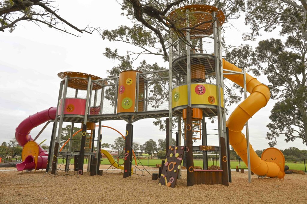 Maniana Park playground overview Queens Park by Van Ryt Industries